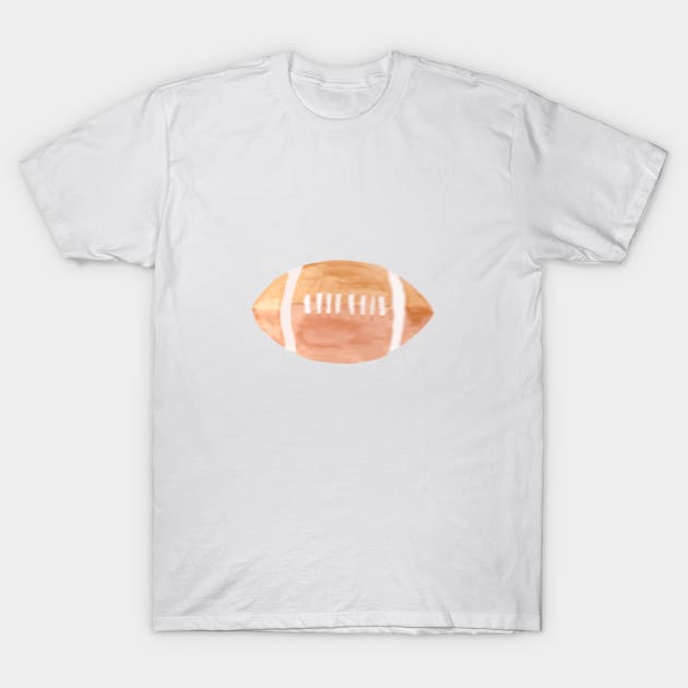 American football watercolor T-Shirt by Harpleydesign